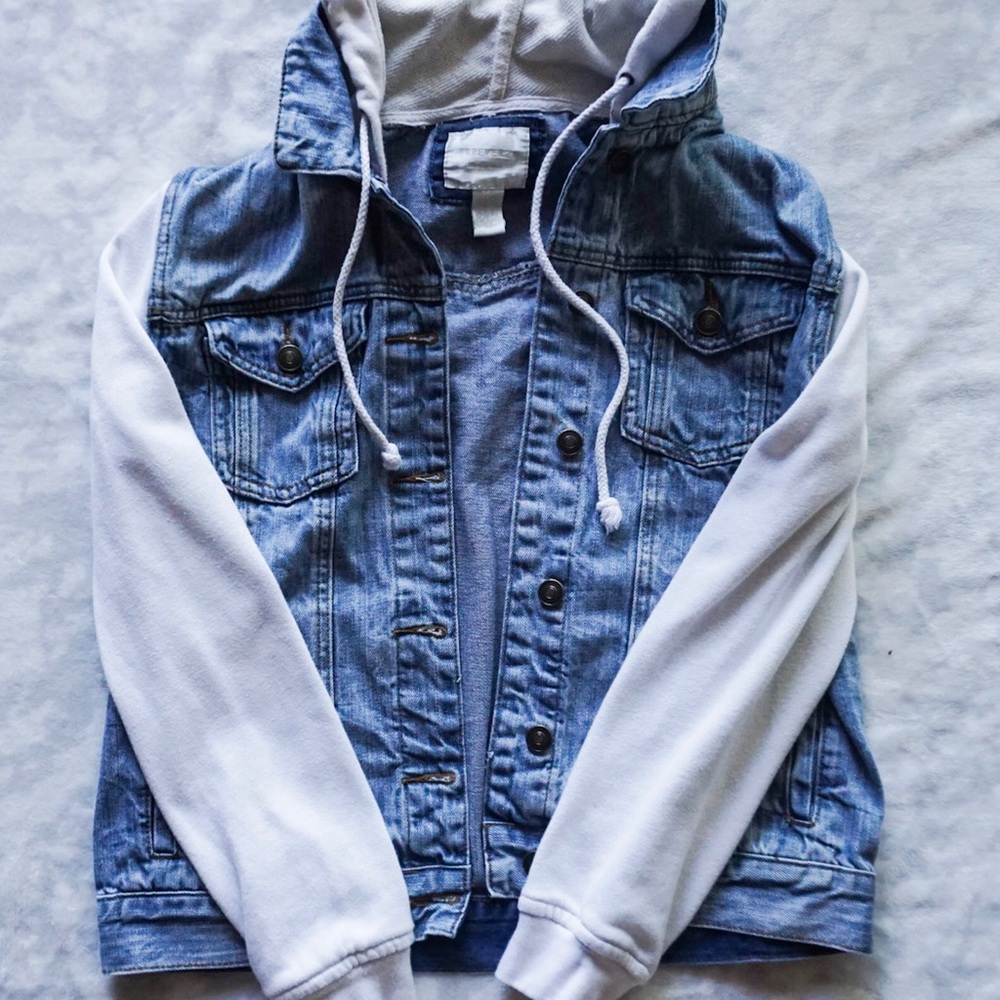 Cute denim/hoodie jacket